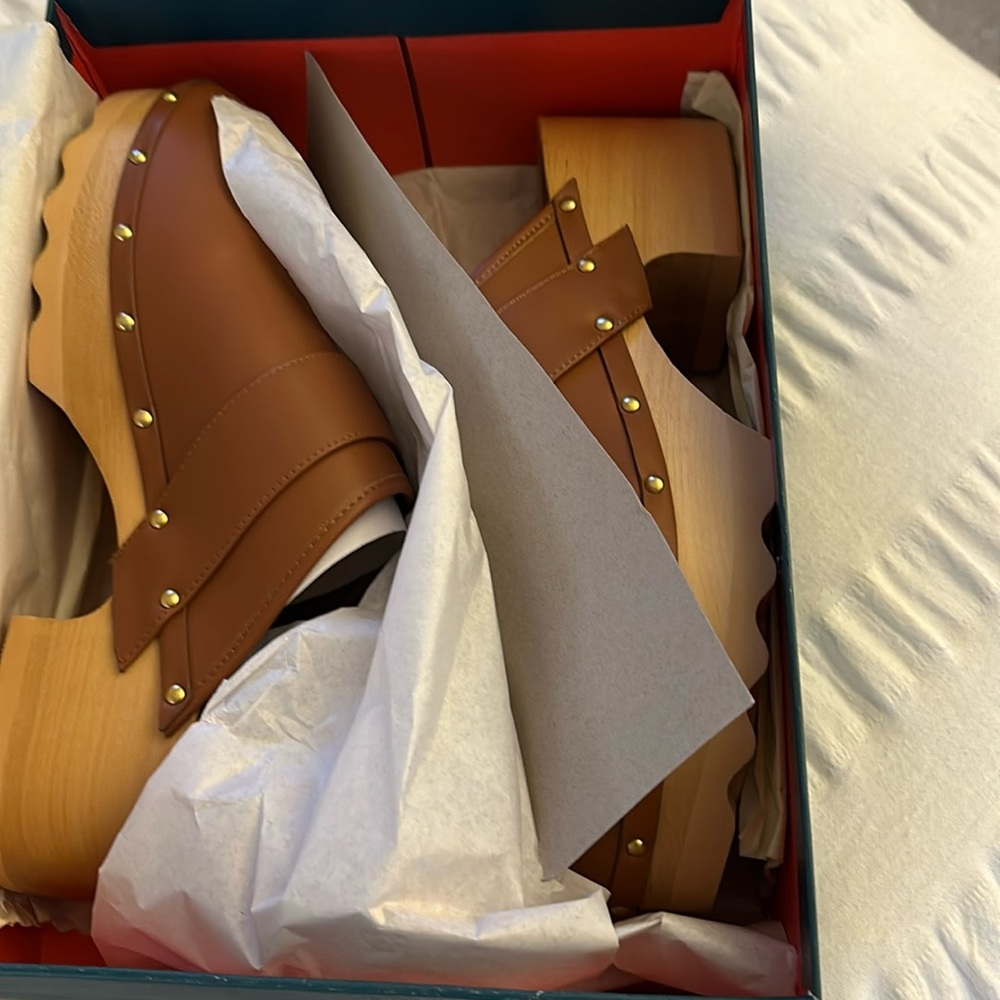 Brand New Tan Clogs.
